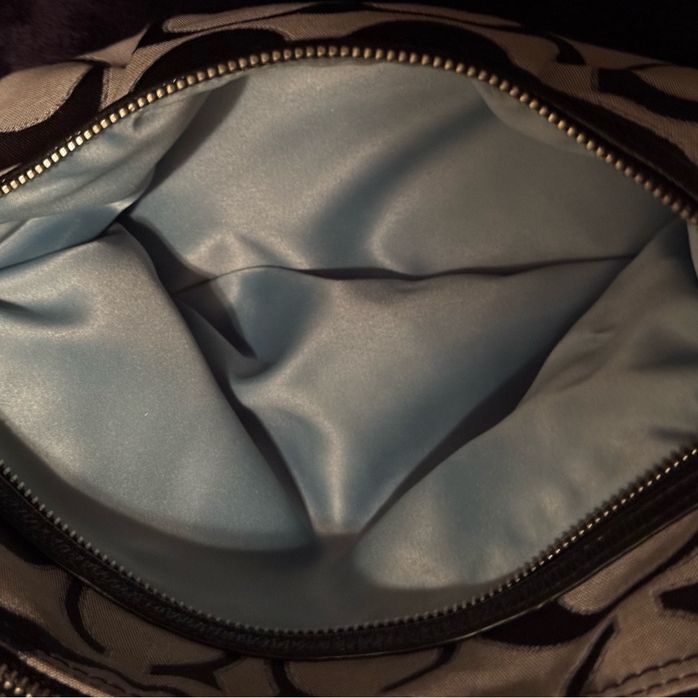 Coach Black and Gray Shoulder Bag with Signature Pattern - Picture 10 of 10
